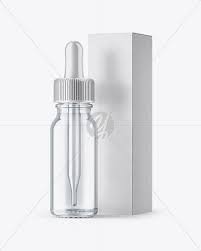 Download 15ml Glossy Glass Dropper Bottle W Kraft Box In Bottle Mockups On Yellow Images Object Mockups PSD Mockup Templates