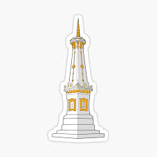 Keliling jogja di pagi hari (tugu jogja, jln. Yogyakarta Stickers Redbubble