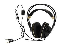 Maybe you would like to learn more about one of these? Steelseries Siberia V2 Circumaural Full Size Gaming Headset Black And Gold Newegg Com