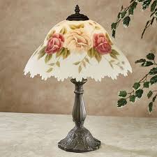 Romantic Roses Floral Table Lamp Table Lamp Lamp Stained Glass Table Lamps