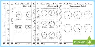 A great collection of free practice worksheets for mathematics, for all grades year 3, 4, 5, 6, 7, 8, 9, 10, 11 & 12. Free Year 4 Time Worksheets Read Write And Compare The Time
