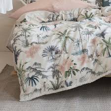 Some call it a duvet. Luana Hawaiian Print Luxury 100 Washed Cotton White Duvet Cover Set Ideal Textiles