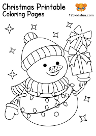 Easy snowmen adult coloring printable. Free Christmas Printables For Kids 123 Kids Fun Apps