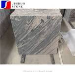 China Juparana Black Wood Grain Dark Grey Wooden Veined Granite Tiles