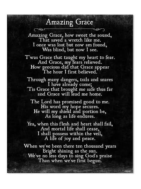 Amazing Grace Lyrics Print, Christian Wall Art, Amazing Grace Wall Art,  Farmhouse Decor, Housewarming Gift, Large Wall Art, Unframed - Etsy