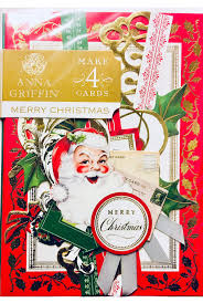 Buy these 4 sets and more on our website here: Sb750 Makes 4 Cards Anna Griffin Card Making Kit Merry Christmas Craft Supplies Arts Crafts Sewing Fcteutonia05 De