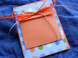 Your cards can be as simple or as elaborate as you wish. Make A Pouch For Your Greeting Card