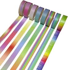 Make a series of beautiful cards with this washi tape cards tutorial from latrice murphy. Amazon Com Washi Tape Set Rainbow Designs For Scrapbooking Bullet Journals Cardmaking Gift Wrapping And School Crafts 8 Rolls 12mm Wide By Rcmk Co