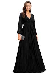 Women's V Neck High Waist Long Sleeve Dresses – Summer French waist  slimming women's dress