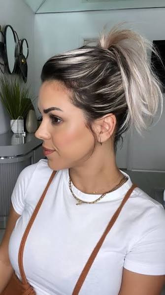 My viral messy bun for short or medium length hair 🤎🐎