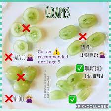 Grapes are a serious choking hazard for toddlers. Blw Grapes Baby Diet Baby Led Weaning Led Weaning