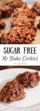 Refined Sugar Free No Bake Cookies Recipe Via Craft Christian Sugar Free Baking Free Desserts Sugar Free Desserts