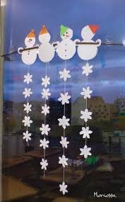 Deco Fenetre Hiver Guirlande Noel Decoration Noel Noel Maternelle