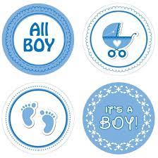 Blue It S A Boy Baby Shower Round Labels 40 Stickers In 2021 Baby Shower Favor Stickers Baby Boy Shower Baby Boy Shower Favors