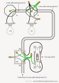 Electronic ballast has six ports, two ports out of six. 2 Way Light Switch With Power Feed Via Switch Two Lights Home Electrical Wiring Electrical Wiring Diy Electrical