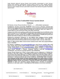 Aydem enerji'nin yenilenebilir enerji alanında faaliyet gösteren iştiraki aydem yenilenebilir enerji aş, halka arz için sermaye piyasası kurulu'na (spk) başvurdu. Turan Coban On Twitter Aydem Yenilenebilir Enerji Halka Arz Icin Spk Ya Basvurdu Aydem Enerji Nin Yenilenebilir Enerji Alaninda Faaliyet Gosteren Istiraki Aydem Yenilenebilir Enerji Halka Arz Icin Spk Ya Basvurdu Bu Ara Enerji Firmalari