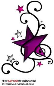 Once again there is an inspiring tattoo design that uses the colors of the rainbow to make an eye catching and alluring tattoo design.the overall view of the tattoo will stand out due to the effective blending of the different elements. Color Star Tattoo Design