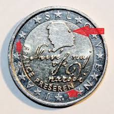 Fehlpragungen Verpragungen Abarten Druckzufalligkeiten Und Varianten Der Slowenischen Euro Munzen Euro Pragung Euromunzen