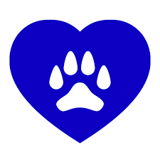Blue Heart With Paw Print Transparent Png File Free Clip Art Paw Print Clip Art
