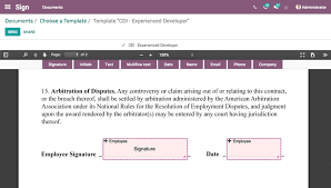 Electronic signatures greatly simplify the way companies gather, track and manage signatures and approvals. Odoo Sign