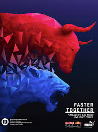 Red Bull Puma Illustration Red Bull Red Bull Racing Bull