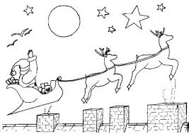 Set off fireworks to wish amer. Santa And Reindeer Coloring Pages Part 1