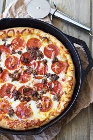 19 Deep Dish Pizzas For The Ultimate Cheat Day Meal Meat Pizza Deep Dish Pizza Deep Dish Pizza Recipe
