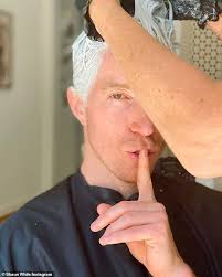 Check out more dramatic celebrity makeovers i've been thinking about this one. Shaun White Bleaches His Signature Flying Red Tomato Hair While In Quarantine With Nina Dobrev Readsector