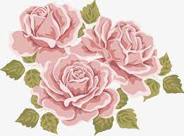 Hand Painted Flowers Green Leaves Red Rose Pattern Png Transparent Clipart Image And Psd File For Free Download Flower Painting Vector Flowers Color Pencil Illustration