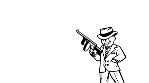 His mother and father were german immigrants who had left their black forest home and. Gangster Man Sketch Fallout Simple Background Vault Boy Video Games Hd Wallpaper Wallpaper Flare