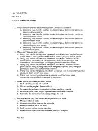 Soal latihan simulasiprototype pada bisnis perangkat keras. Soal Pilihan Ganda 5