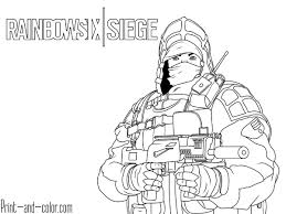 Rainbow Six Siege Coloring Pages In 2020 Coloring Pages Rainbow Rainbow Six Siege Art