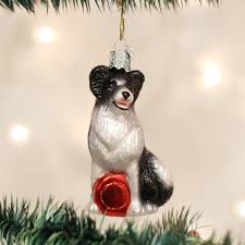 This is how to keep a border collie busy. Border Collie Ornament Old World Christmas