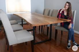 Allow the natural world to accent your dining room. Diy Live Edge Dining Table Diy Huntress