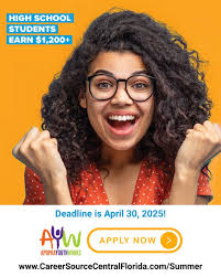 The City of Apopka, in partnership with CareerSource Central FL, is excited  for the Apopka Youth Works Program for Summer 2025. Visit  www.Apopka.gov/AYW to learn more and apply today! Reminder: The deadline