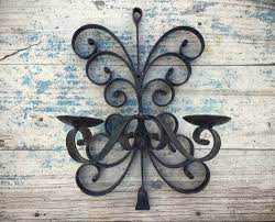 Choose from a large selection of wrought iron chandeliers, sconces, lanterns and more. Wall Mounted Mexican Wrought Iron Candle Holder Rustic Candle Sconce Mexican Decor Hierro Forjado Forjado Hierro