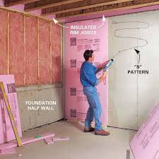 Stand up the wall frame and slide it beneath the beam. Basement Finishing How To Finish Frame And Insulate A Basement Diy
