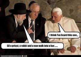A priest and a rabbi are riding in a plane. A Priest A Rabbi Jokes