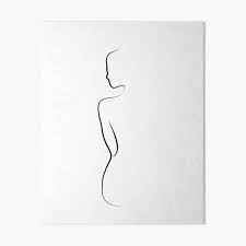 8 march design template with woman face and greeting text. Woman Body Line Art Drawing Lady Clara Art Board Print By Odyanne Redbubble