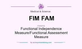 What Does Fim Fam Mean It Stands For Functional Independence Measure Functional Assessment Measure Assessment Independence Definitions