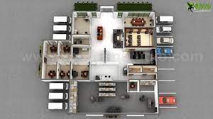 Home office floor plan ideas will assist you in maximizing on space in your small home office or optimizing space if you have a large office. Artstation The Great Ideas For 3d Office Floor Plan Design Companies Usa Yantram Architectural Design Studio