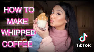 How To Make Whipped Coffee Viral Tik Tok Hack Recipe Youtube