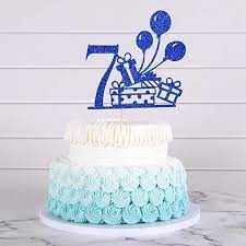 Amazon Com Decoracion Para Tarta De Cumpleanos De 7 Anos Decoracion Para Tarta Para Fiestas De Cumpleanos De Los Ninos Y 7 Aniversarios De Boda Comida Gourmet Y Alimentos