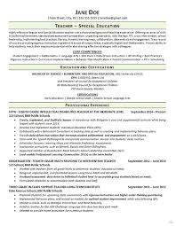 All you need to do is simply enter your personal details into the ready made text boxes and within minutes you will have. Special Education Teacher Resume Math Language Arts