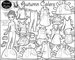 Classy color blocking paper doll coloring sheet. Paper Doll Coloring Page Coloring Home