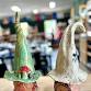 Clay Hand building Mushroom Fairy House