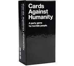A little app i made that takes a text file and builds cards against humanity cards from it as individual png files on your desktop, ready for printing via a service like moo.com or meinspiel.de. Cards Against Humanity