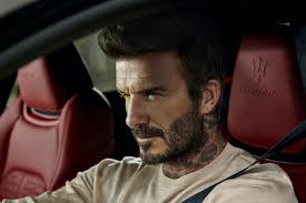 (@ peineta2018) june 29, 2021. David Beckham 2021 Maserati Campaign The Fashionisto