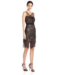 Women S Sleeveless Lace Cocktail Dress With Illusion Neckline Cocktail Dress Lace Dresses Cocktail Dress