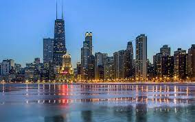 download wallpapers chicago nightscapes modern buildings usa america besthqwallpapers com chicago edificios modernos noturno